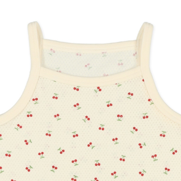 3枚組メッシュキャミソール肌着（チェリー）