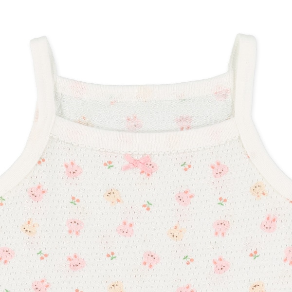 3枚組キャミソール肌着（うさぎ・ハート）