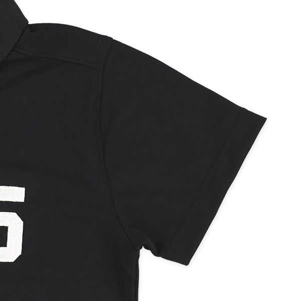 ナンバーワッペン半袖ポロシャツ