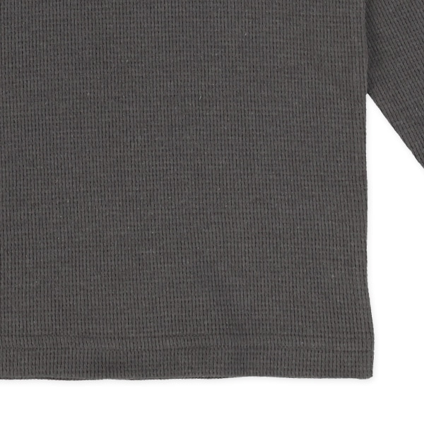 ワッフル無地長袖Tシャツ