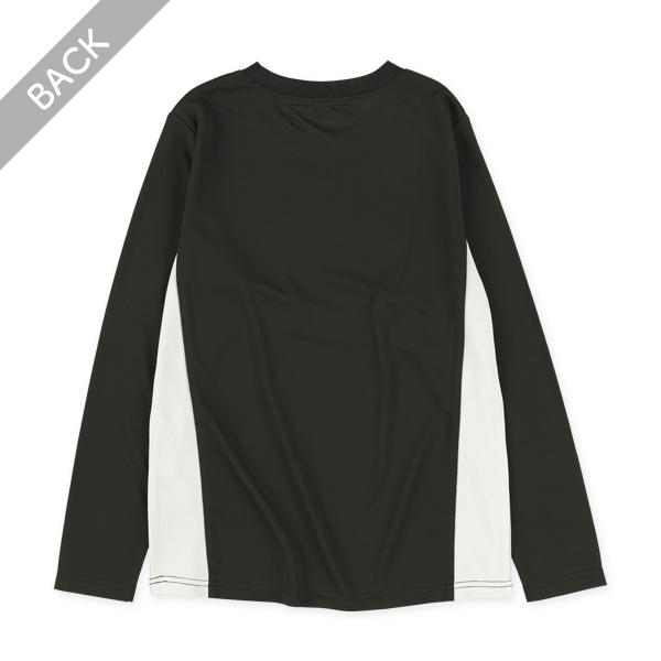 ダブルメッシュ縦ロゴ長袖Tシャツ
