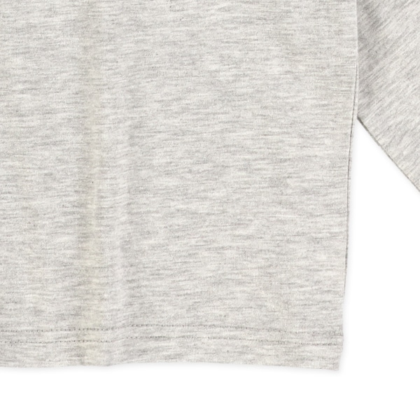 かすれ風プリント袖ラインアメカジ長袖Tシャツ