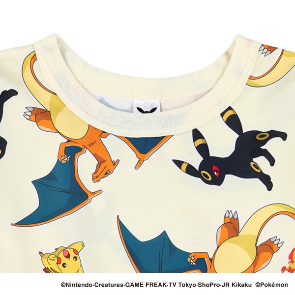 ダンボールニット総柄長袖Tシャツ（ポケモン）