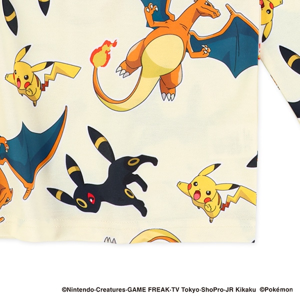 ダンボールニット総柄長袖Tシャツ（ポケモン）