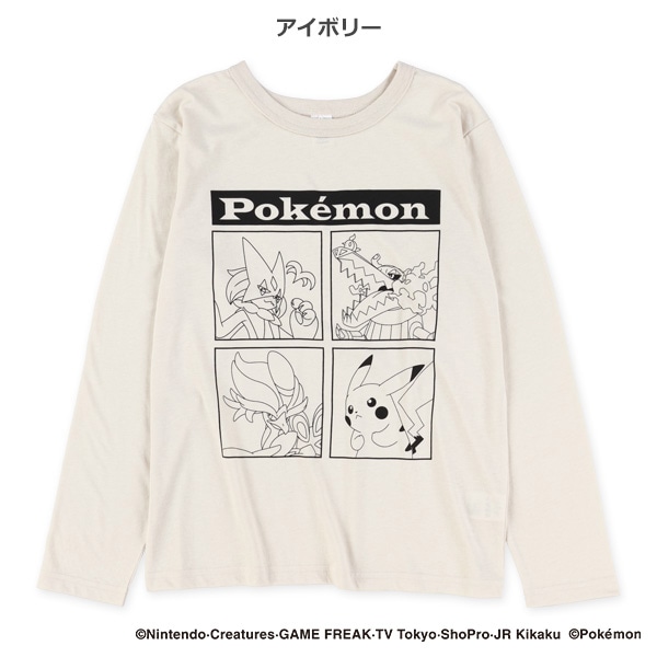 プリント長袖Tシャツ（ポケモン）