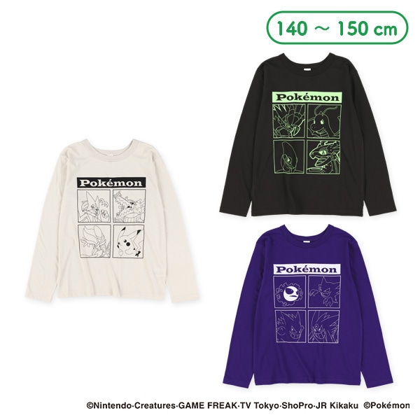 プリント長袖Tシャツ（ポケモン）