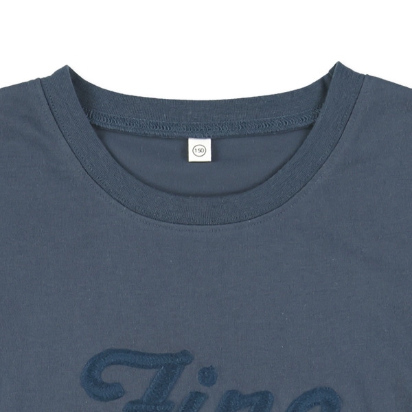 チェーン刺繍ロゴワイド長袖Tシャツ
