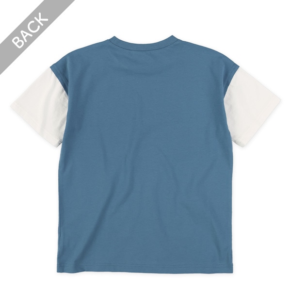 裾ワンポイントレイヤード風半袖Tシャツ