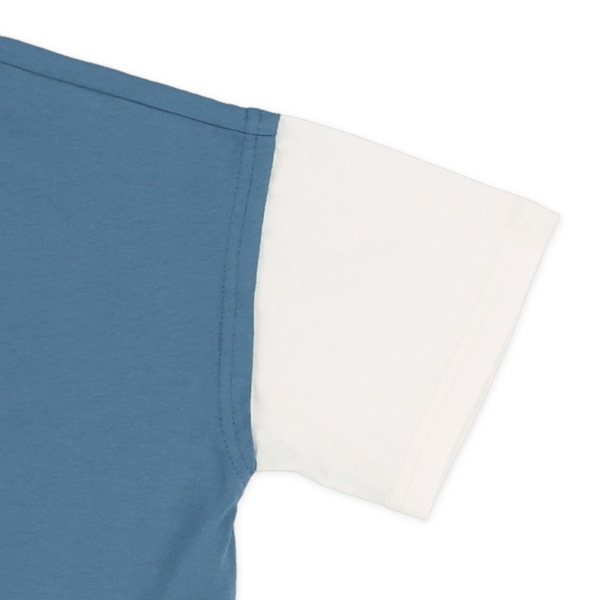 裾ワンポイントレイヤード風半袖Tシャツ