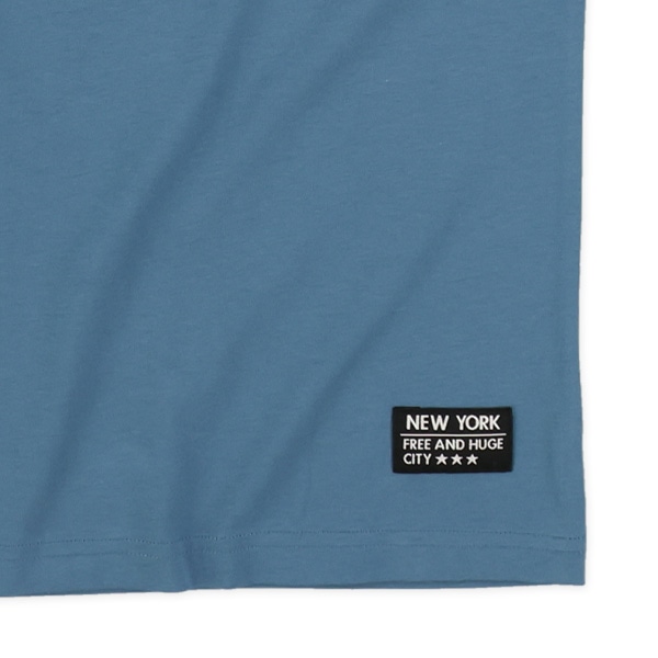 裾ワンポイントレイヤード風半袖Tシャツ