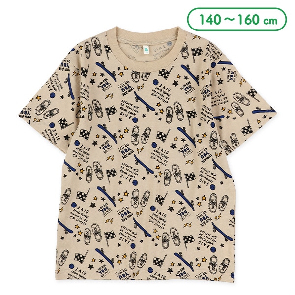 スニーカースケボー柄半袖Tシャツ
