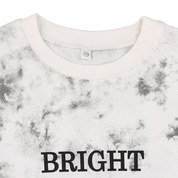 ムラ染め風星プリント半袖Tシャツ