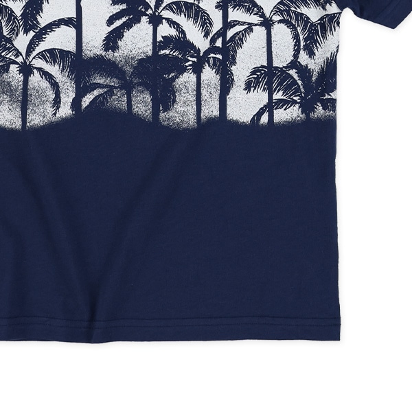 スプレー風プリント半袖Tシャツ