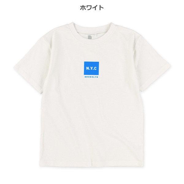 N.Y.Cボックスロゴ半袖Tシャツ