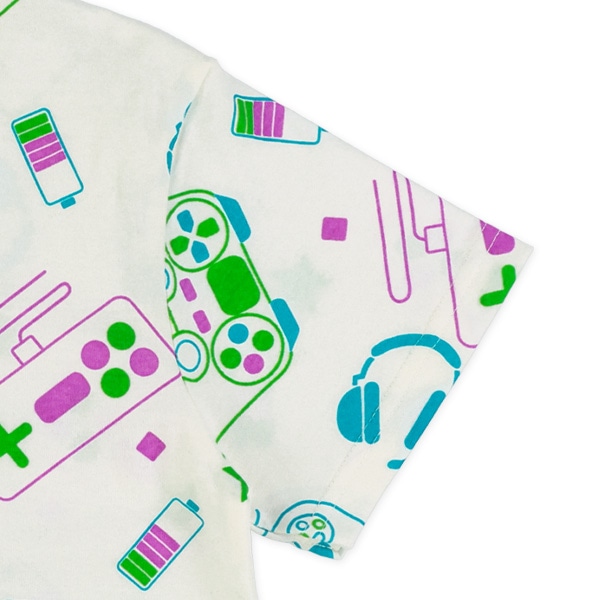 ゲーム総柄半袖Tシャツ
