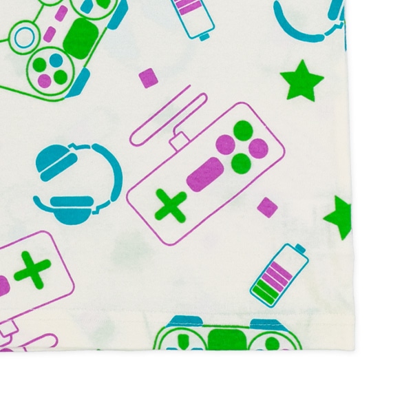 ゲーム総柄半袖Tシャツ