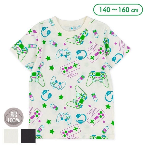 ゲーム総柄半袖Tシャツ