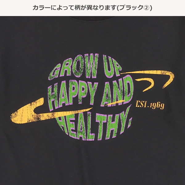 胸ロゴプリントワイド半袖Tシャツ