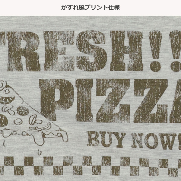 胸ロゴプリントワイド半袖Tシャツ