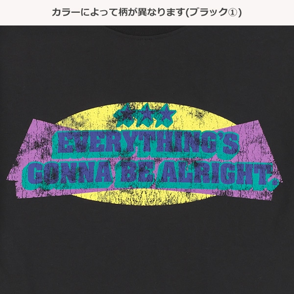 胸ロゴプリントワイド半袖Tシャツ