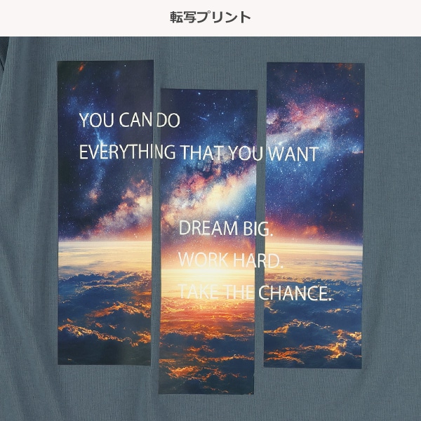 転写プリント半袖Tシャツ