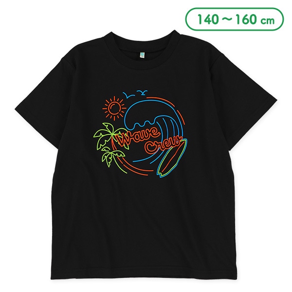 サーフネオンプリント半袖Tシャツ