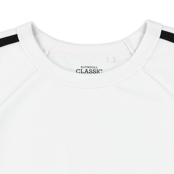 ポリエステルメッシュ肩ラインラグラン半袖Tシャツ