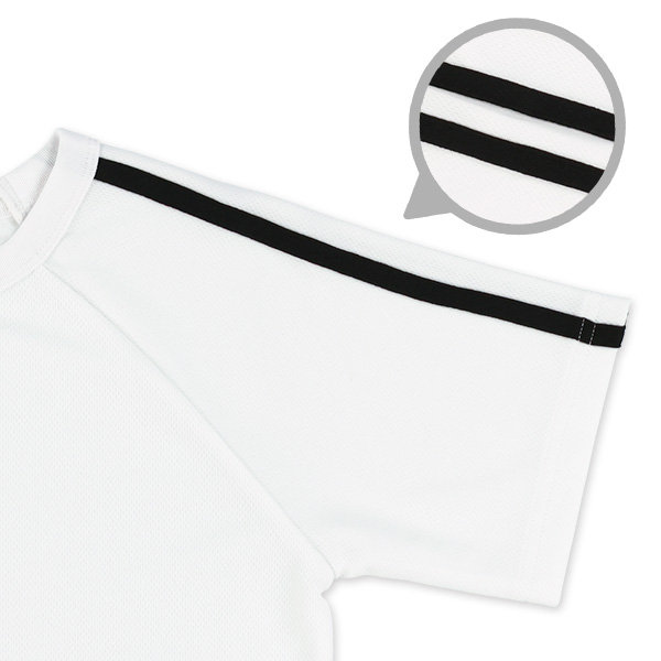 ポリエステルメッシュ肩ラインラグラン半袖Tシャツ