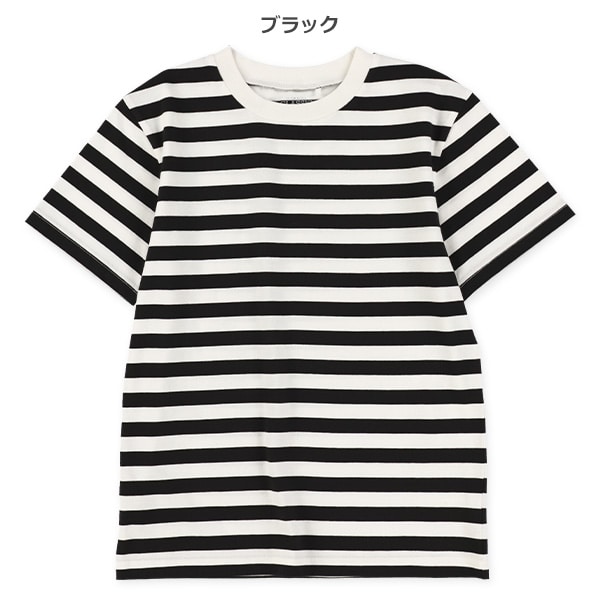シングルボーダー半袖Tシャツ