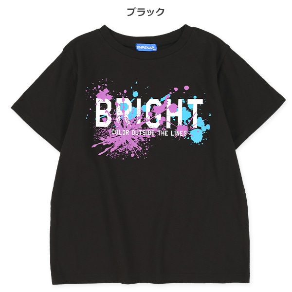 ペイントロゴプリント半袖Tシャツ