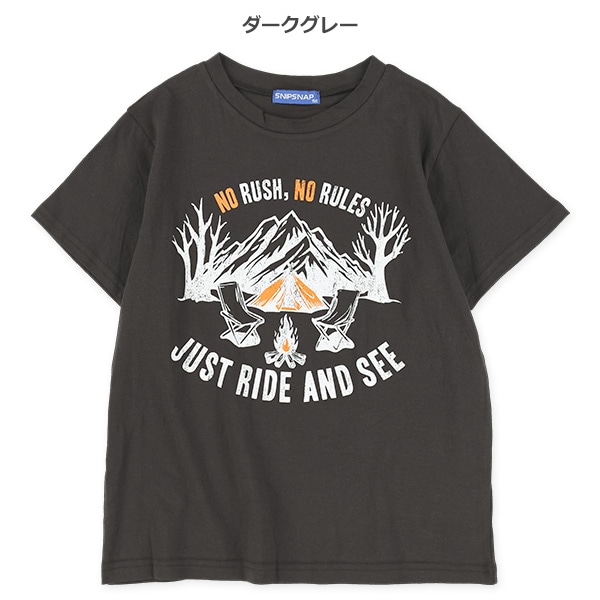 山キャンプ半袖Tシャツ
