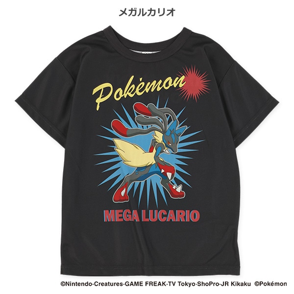 ポリエステルメッシュバンド風プリント半袖Tシャツ（ポケモン）