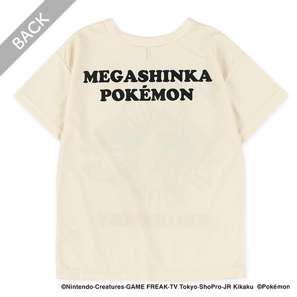 ポリエステルメッシュバンド風プリント半袖Tシャツ（ポケモン）