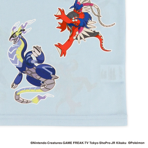 ポリエステルメッシュ総柄半袖Tシャツ（ポケモン）