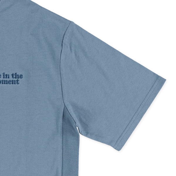 前後脇切り替えワンポイント刺繍半袖Tシャツ