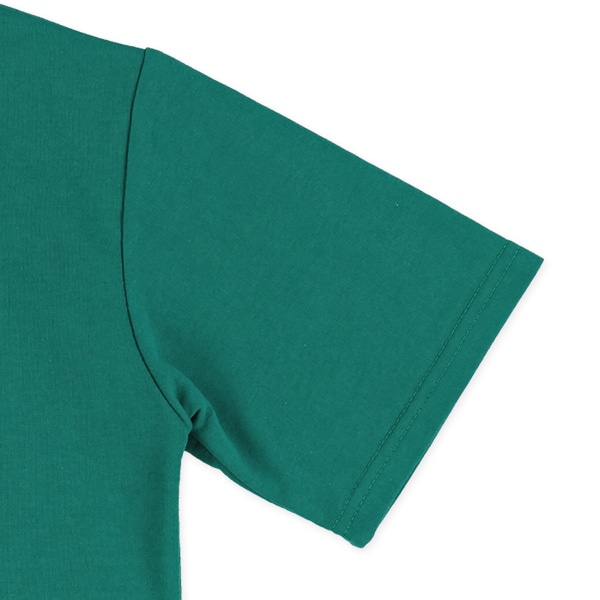 ミニ裏毛裾リブビッグプリント半袖Tシャツ