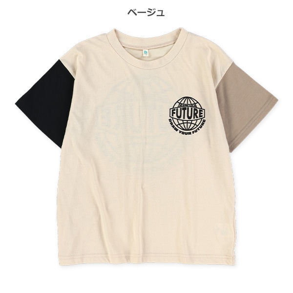 サークルロゴ配色半袖Tシャツ
