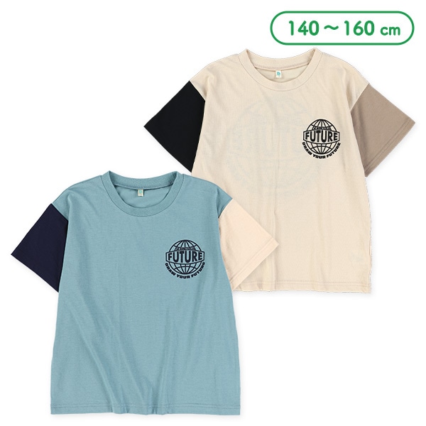 サークルロゴ配色半袖Tシャツ