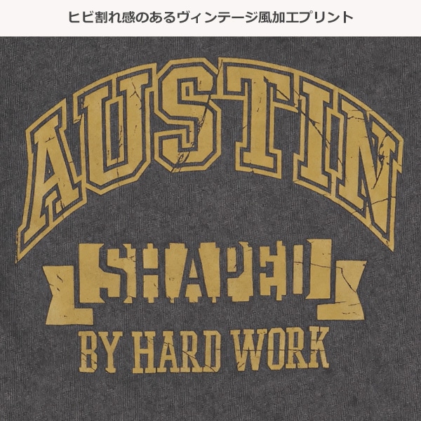 ロゴピグメント風半袖Tシャツ