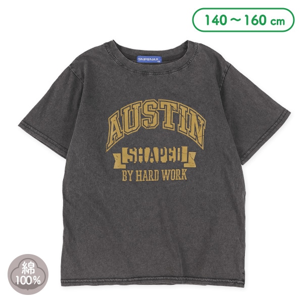ロゴピグメント風半袖Tシャツ