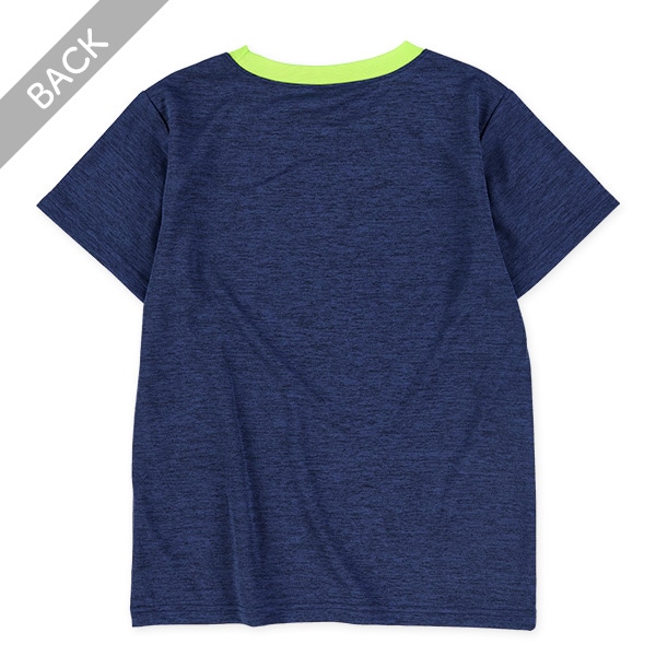 ダブルメッシュロゴ切り替え半袖Tシャツ