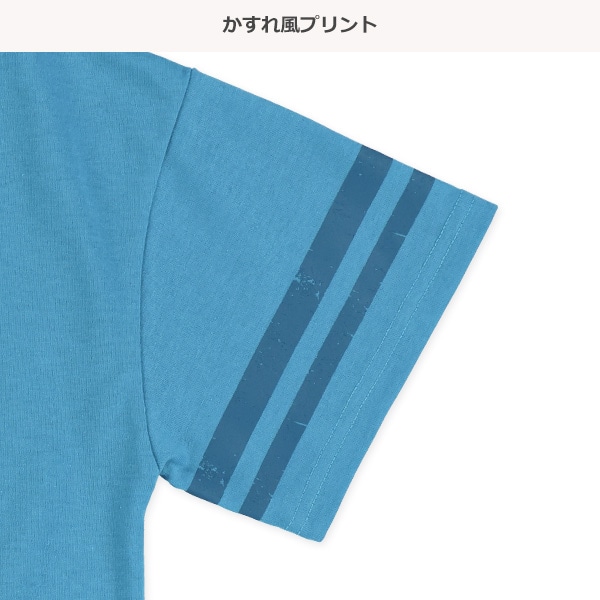 かすれ風アメカジプリント半袖Tシャツ