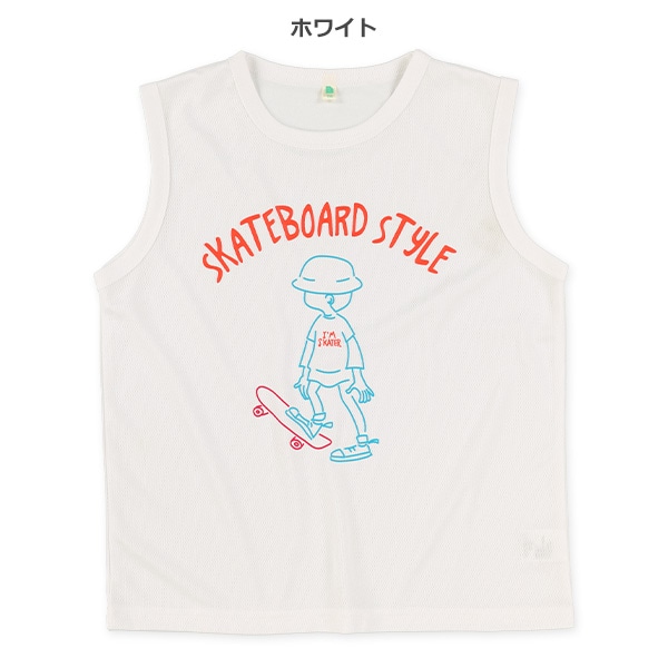 メッシュスケボーネオンタンクトップ