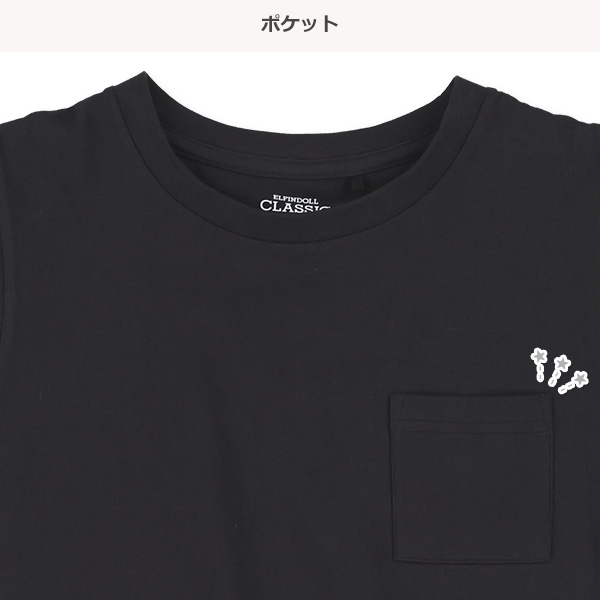 胸ポケット無地タンクトップ