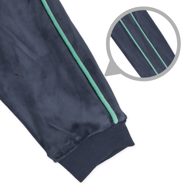 ベロアリブサイド2ラインジャケット