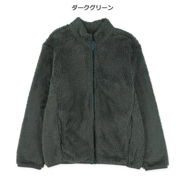 無地フリースジャケット
