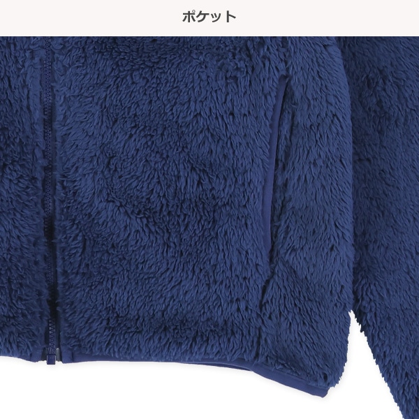無地フリースジャケット