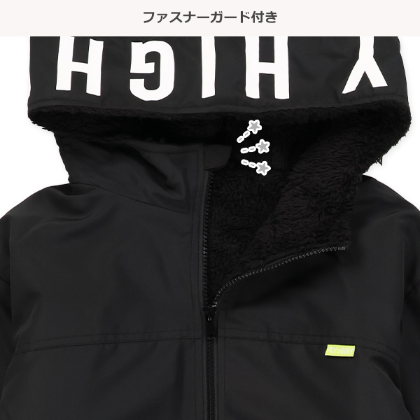 フードロゴ裏フリースジャケット