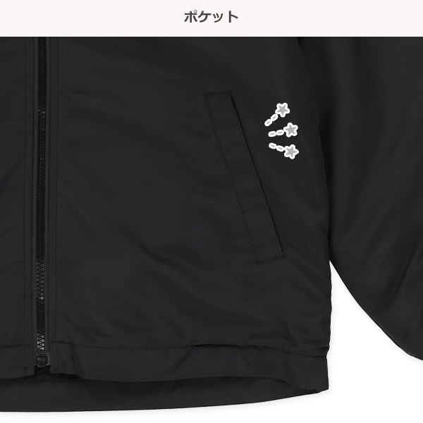 フードロゴ裏フリースジャケット