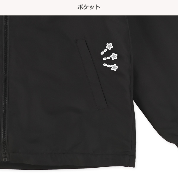 バックロゴ裏フリースジャケット